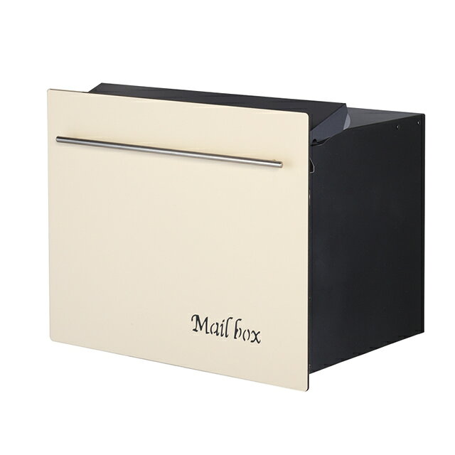 Rakuten - オンリーワン 郵便ポスト ノイエキューブ アイボリー GM1-EZL-1S ブロック埋め込み仕様 ダイヤル錠付き