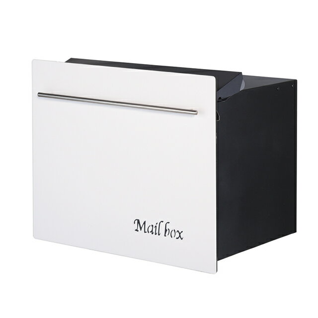 Rakuten - オンリーワン 郵便ポスト ノイエキューブ ホワイト GM1-EZL-3S ブロック埋め込み仕様 ダイヤル錠付き