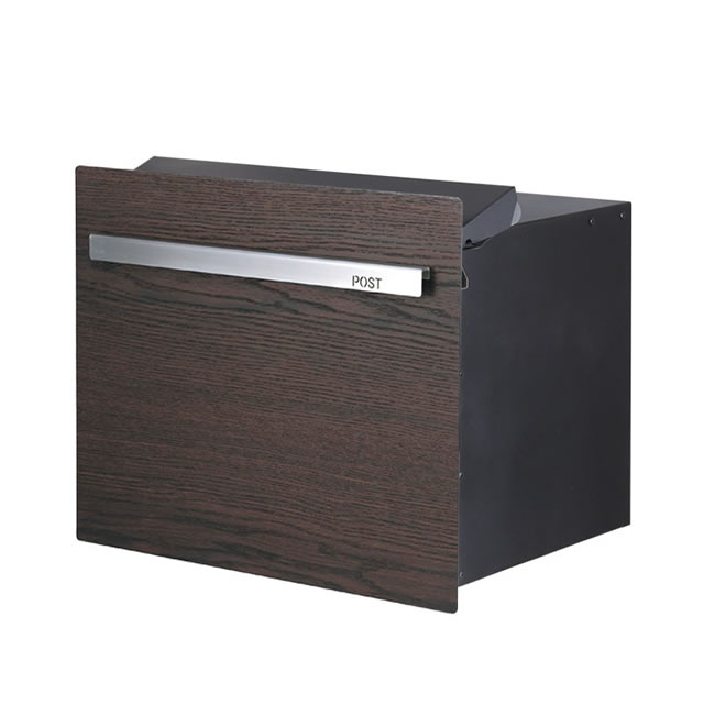 Rakuten - オンリーワン 郵便ポスト ノイエキューブ ウッド タモ GM1-EZL501 ブロック埋め込み仕様 ダイヤル錠付き