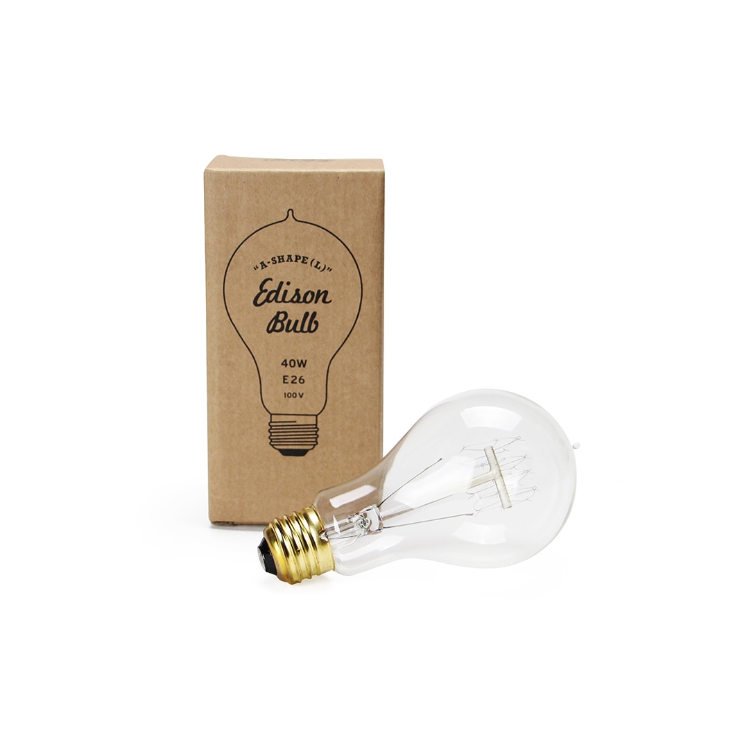 エジソンバルブ Aシェイプ (L) / 40W / E26 Edison Bulb A-Shape (L) / 40W / E26 DETAIL ディティール 2939AL DETAIL