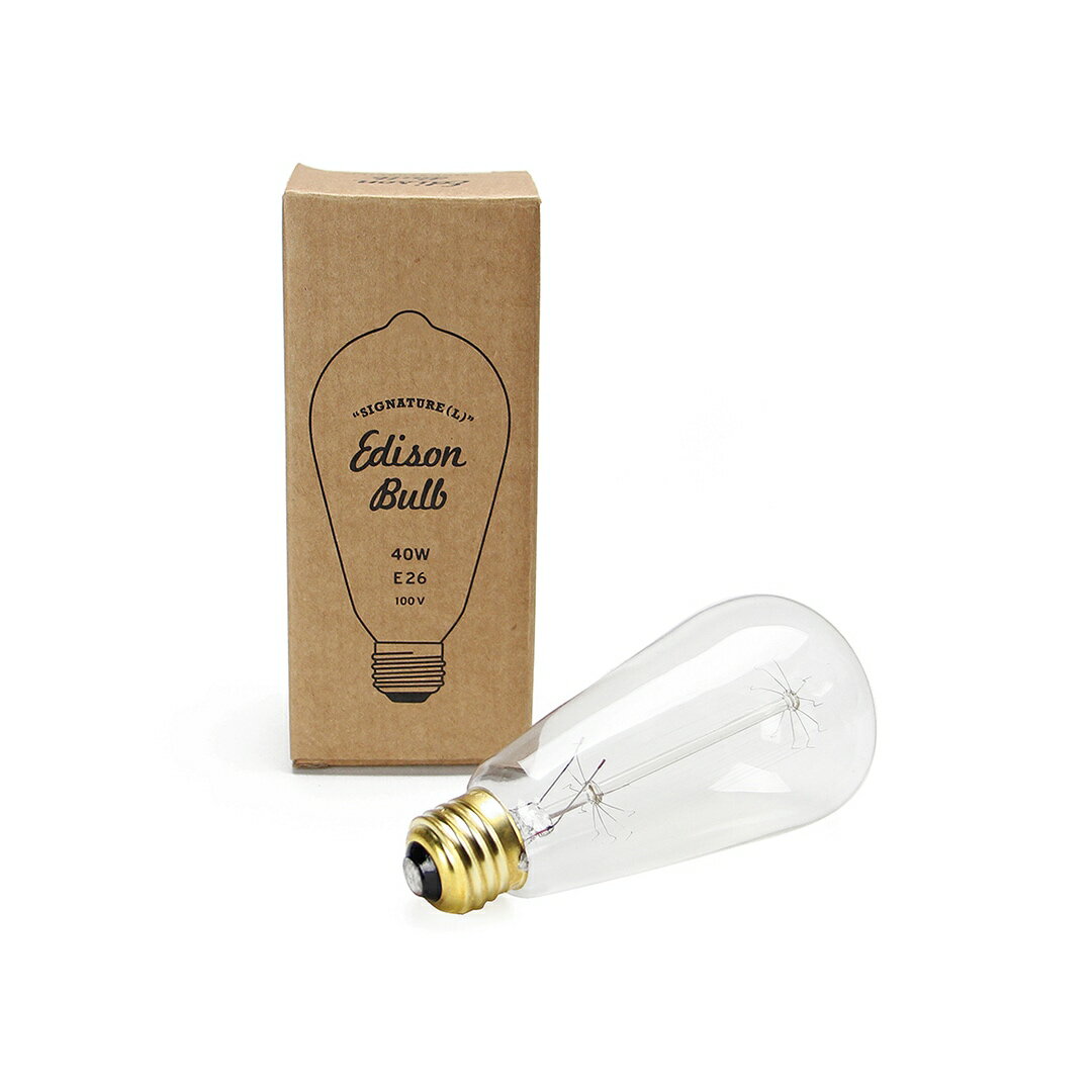 エジソンバルブ シグネチャー (L) / 40W / E26 Edison Bulb Signature (L) / 40W / E26 DETAIL ディティール 2939SL DETAIL