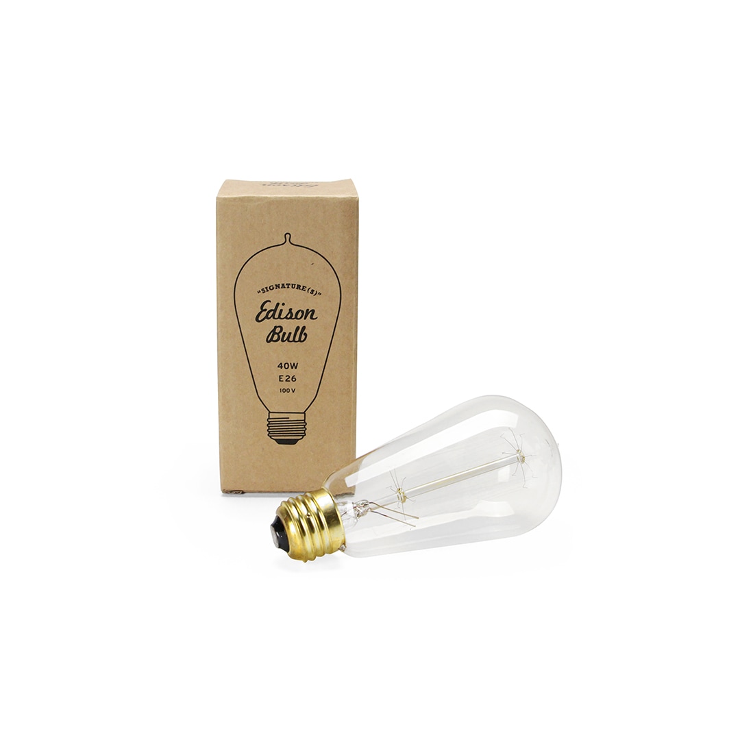 エジソンバルブ シグネチャー (S) / 40W / E26 Edison Bulb Signature (S) / 40W / E26 DETAIL ディティール 2939SS DETAIL