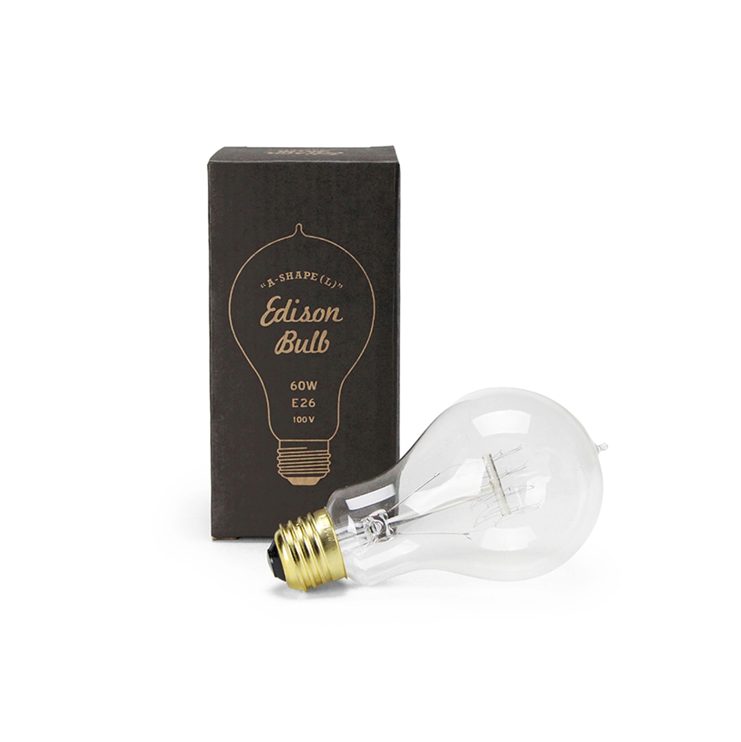 エジソンバルブ “A-シェイプ (L) / 60W / E26” Edison Bulb A-Shape (L) / 60W / E26 DETAIL ディティール 293960AL DETAIL