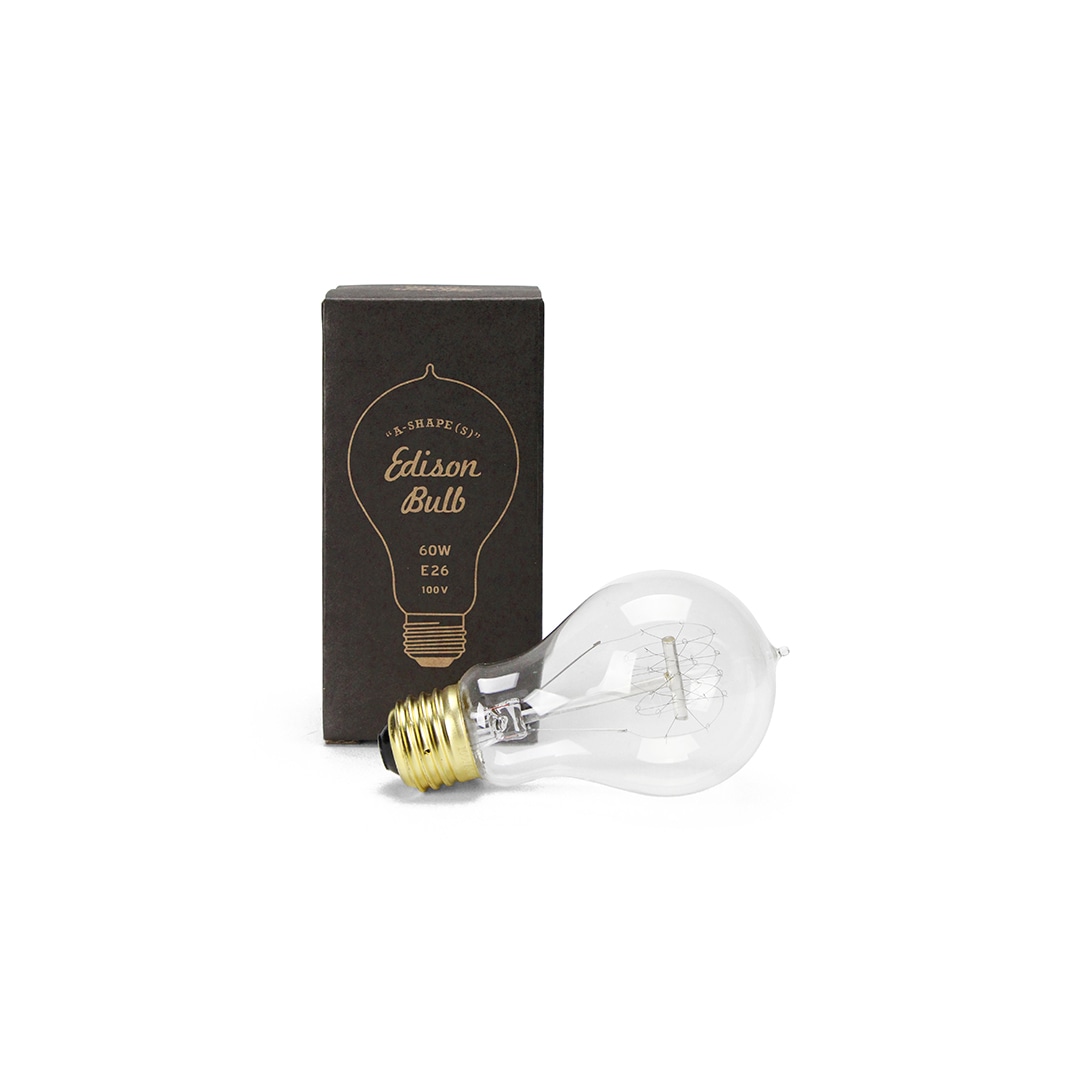 エジソンバルブ “A-シェイプ (S) / 60W / E26” Edison Bulb A-Shape (S) / 60W / E26 DETAIL ディティール 293960AS DETAIL