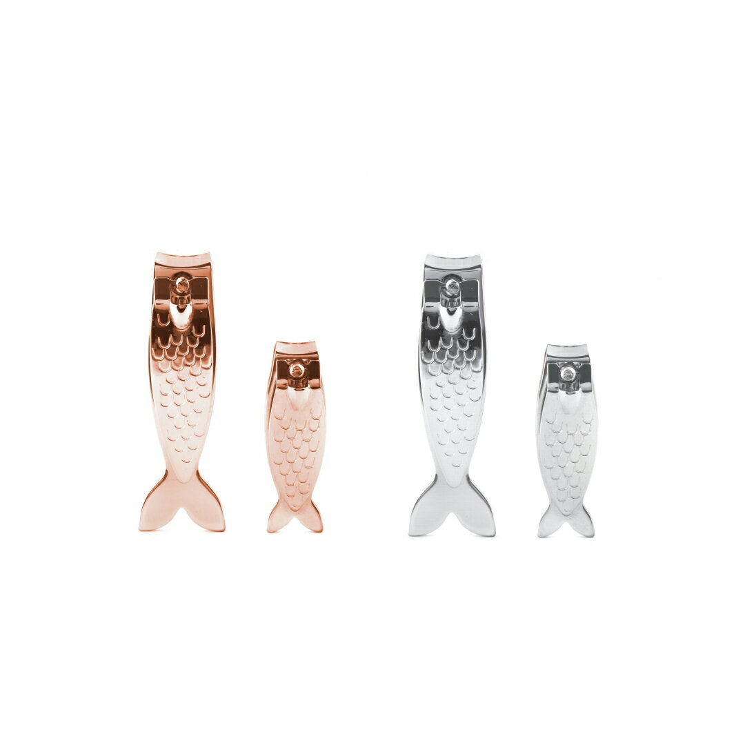 ビッグフィッシュ，リトルフィッシュネイルクリッパーセット Big Fish， Little Fish Nail Clippers Set DETAIL ディティール KMN65(SV) KIKKERLAND