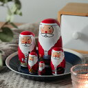 マトリョーシカ サンタクリョーシカ ラブ SANTACRYOSHKA LOVE サンタクロース サンタ クリスマス 人形 インテリア オブジェ 北欧 クリスマスプレゼント ギフト マトリョシカ ディテール DETAIL