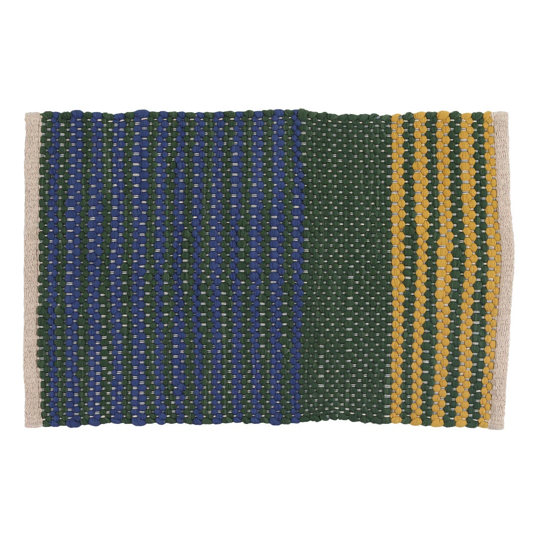 ダルトン DULTON コットン チンディ ハーフ ラグ COTTON CHINDI HALF RUG GREEN/BLUE 900×1300 RN-0529-130GB GREEN/BLUE