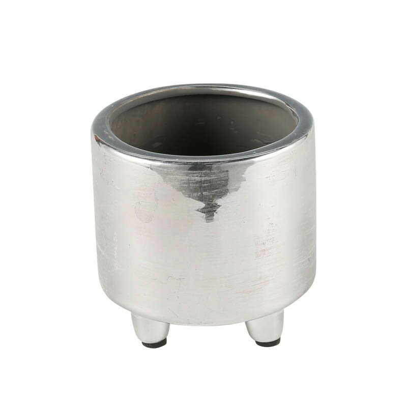 ダルトン DULTON シルバー ポット ウィズ レッグス S SILVER POT WITH LEGS S G20-0203S ●