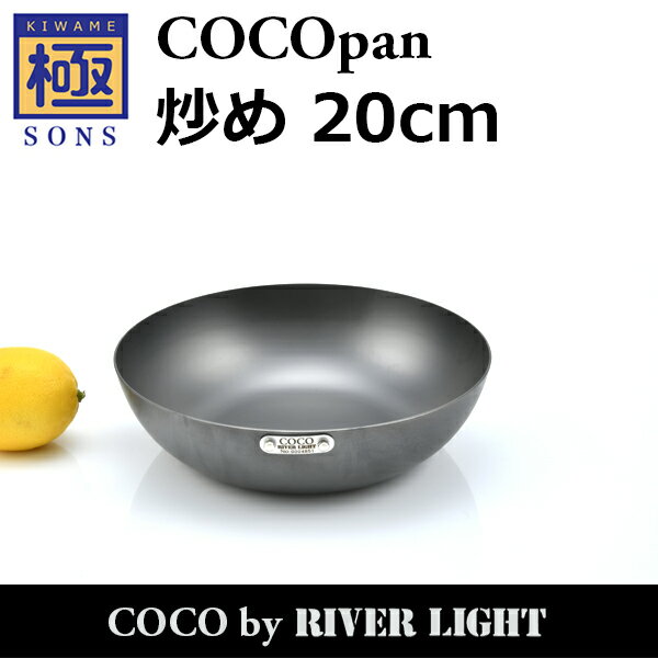 【ポイント5倍】COCOpan 炒め20cm 極SONS C102-001 フライパン ココパン リバーライト