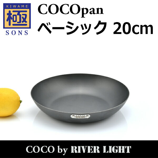 【ポイント5倍】COCOpan ベーシック 20cm 極SONS C101-003 フライパン ココパン リバーライト