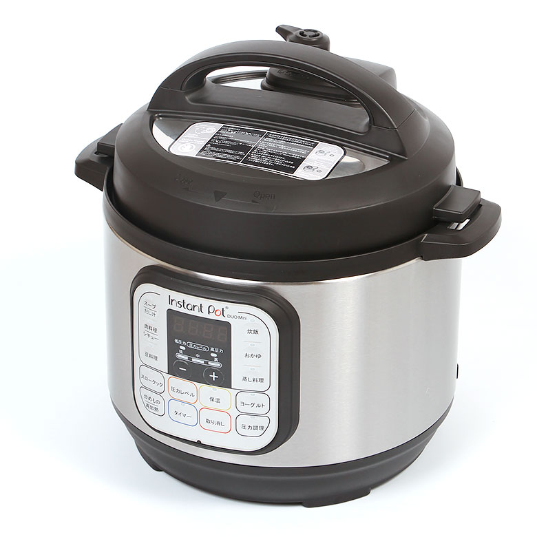 ほったらかし調理 電気圧力鍋 インスタントポット ドゥオ ミニ 3.0L(内容量2.8L)instantpot duo mini 7-in-1 ISP1001 スロー調理機能付き タイマー付き 保温機能 レシピ付き 時短調理 男の調理道具 男飯 紳士料理 テレビ朝日系「家事ヤロウ!!!」で紹介