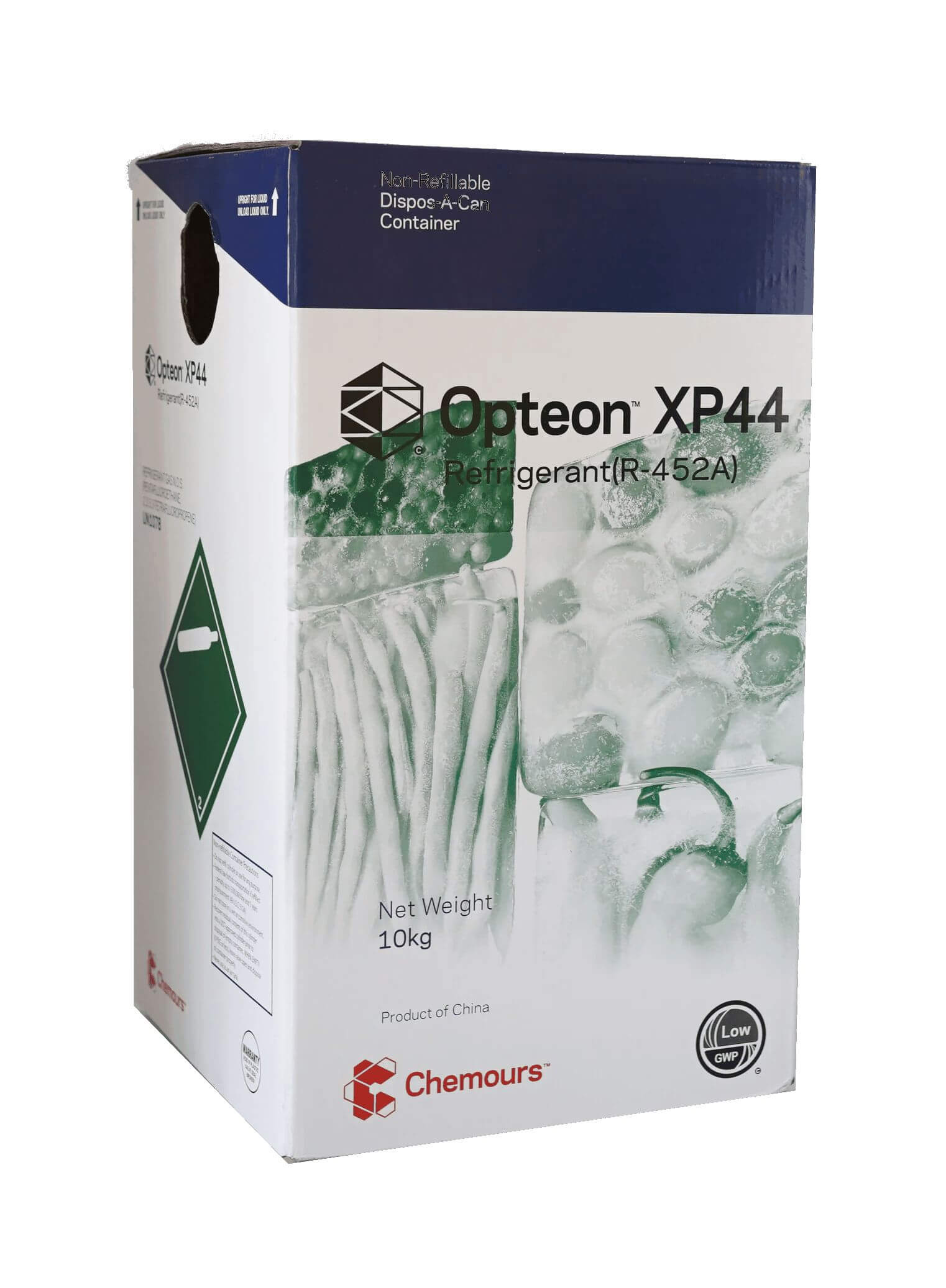 【個人宅可】フロンガス R452A 10kg 冷媒ガス エアコンガス クーラー 空調 冷蔵 冷凍 R-452A XP44 ケマーズ