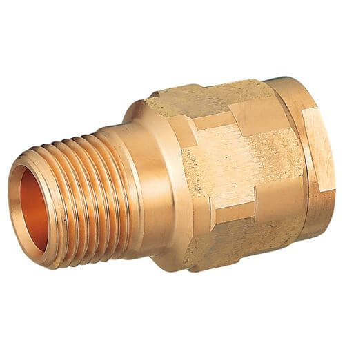 【青銅製】WJ44-1313C-S テーパおねじ 給水用管端コア対応 R1/2×13 架橋ポリエチレン管 ワンタッチ継手 オンダ製作所 ONDA ダブルロックジョイント 樹脂管 配管 オスアダ 埋設可