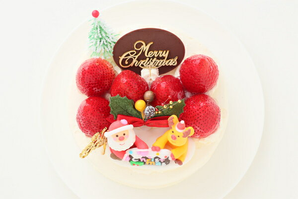 クリスマスデコレーション6号サイズ 　クリスマスケーキ　誕生日ケーキ バースデーケーキ　お菓子工房アントレ