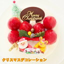 【クリスマスデコレーション5号サイズ】　クリスマスケーキ　誕生日ケーキ バースデーケーキ　お菓子工房アントレ