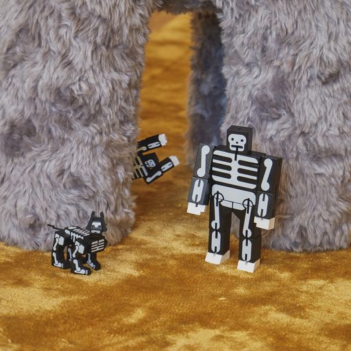 AREAWARE　キューボットマイクロ　Skeleton　木製　おもちゃ　ギフト　インテリアトイ　ロボット　キューブ