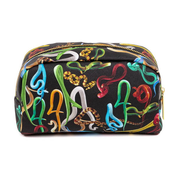 【正規輸入品】 ポーチ SELETTI セレッティ TOILETPAPER トイレットペーパー PUケース SNAKES トラベル 旅行 ケース グラフィック アート 鞄 バッグ ペンケース コスメポーチ 化粧ポーチ 蛇 写…