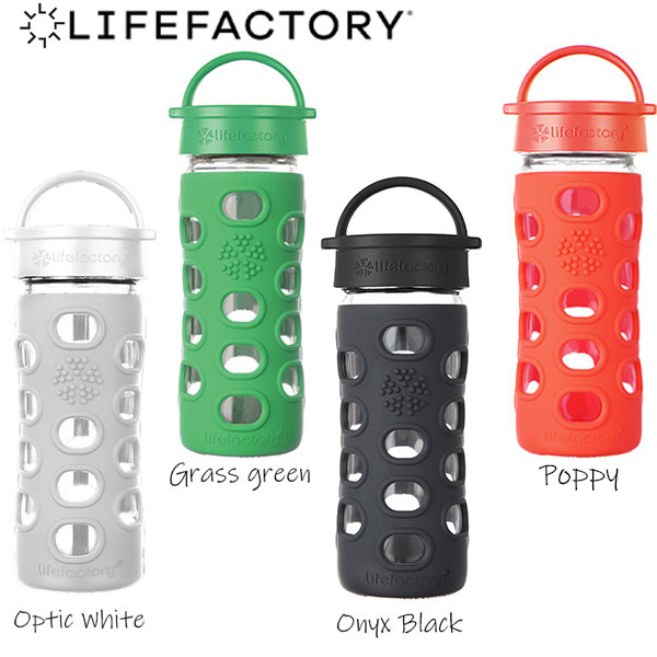 水筒 LIFEFACTORY ライフファクトリー グラスボトル クラシックキャップ 350 ガラスボトル お出かけ エコ 飲み物 アウトドア おうち キャンプ 雨 フェス お散歩 通勤 通学 