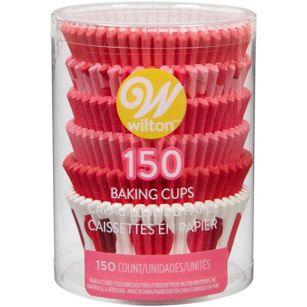 Wilton ビーマインマフィンカップチューブ150CT | 手作りお菓子 料理 お弁当 バレンタイン ウィルトン BE MINE TUBE BAKING CUPS 150CT