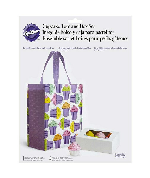 楽天entre square アントレスクエアWilton （ウィルトン） / カップケーキトート＆ボックスセット TOTE CUPCAKE W 4 6 CAV BOXES 製菓 プレゼント ギフト スタイリッシュ おしゃれ