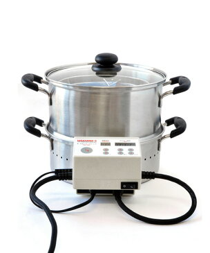 平山式 低温スチーム電気鍋 26cm 低温調理 低温蒸し 低温スチーミング 70℃蒸し 50℃洗い 蒸し器 低温スチーム ヘルシー 健康志向