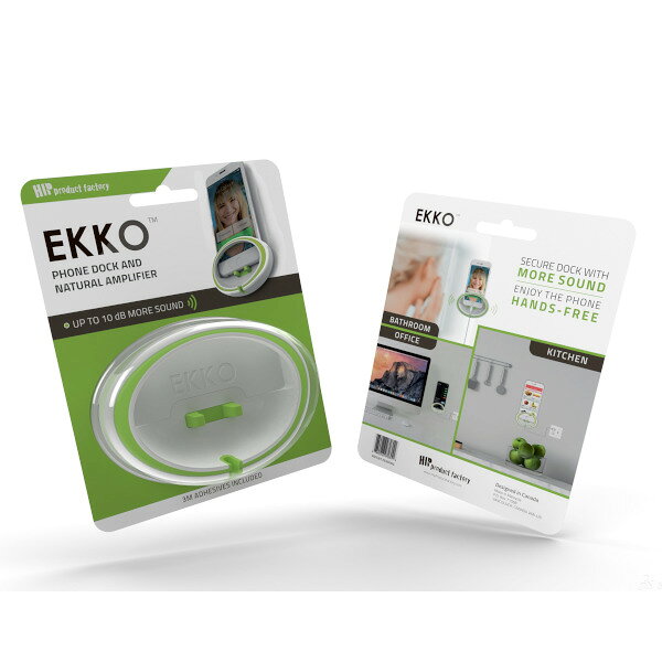 entre square アントレスクエアの【クーポン対象】 Hip ヒッププロダクト EKKO スマートフォン ウォールホルダー グリーン H-EGR｜アングル2