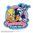 シールワッペン トゥイーティ＆シルベスター Looney Tunes ルーニー・テューンズ / ステッカーワッペン アイロン 布 アニメ キャラクター バッグスバニー ロードランナー タズマニアンデビル ワイリーコヨーテ マービンザマーシャン