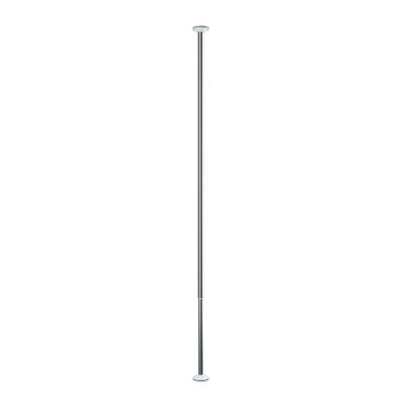 つっぱり棒シュアロック テンションロッド 115-183cm クロム umbra アンブラ 収納 物干し竿 省スペース 浴室 お風呂 バス 乾燥 バス 竿 吸盤 固定 突っ張り棒 壁 シルバー 銀 コンパクト 浴室乾燥