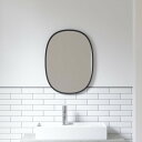 壁掛け鏡 ハブ ミラー オーバル 46x61cm ブラック mirror アクセサリー ウォール ハブシリーズ 壁掛け 大型 楕円 楕円形 鏡 黒 Umbra アンブラ 【日本正規代理店】