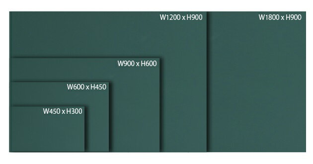 木製黒板（緑色）受け皿なし 1500×900mm［国産］ 3