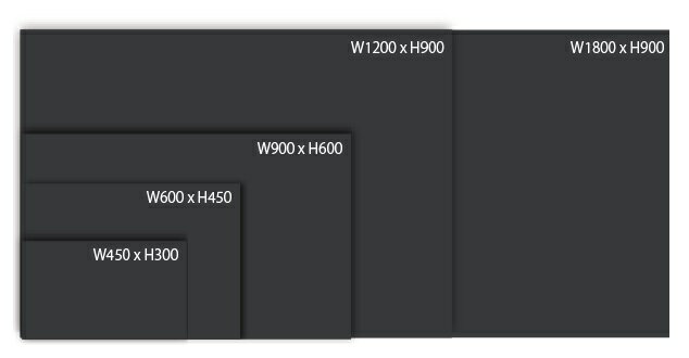 木製黒板（黒色）受け皿なし 600×450mm［国産］ 3
