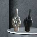 ポリレジン フィンガージェスチャー像 ホームデコレーション用 ウディの手 彫刻 部屋の装飾用 オブジェクト モダン パーソナリティギフト 寝室 リビングルーム ...