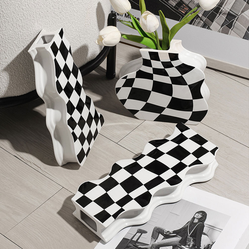 花瓶　陶磁器製の花瓶　装飾 ダイニングルームのリビングルームの装飾テーブルランプの寝室装飾　陶磁..