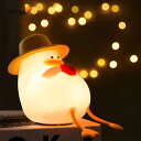アヒルの夜の光、子供の夜の光、かわいいアヒルの夜のランプ、暖色ライト、30分のタイマーと光を変えるためのタップコントロール付きの充電式LEDの夜の照明