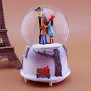 オルゴール クリスタル ボール スノードーム カラフルのライト 自動降雪 ミュージックボール 愛と幸運の象徴 透明水晶玉 雰囲気作り 癒しグッズ 新年 記念日 誕生日 バレンタイン・デープレゼントに最適