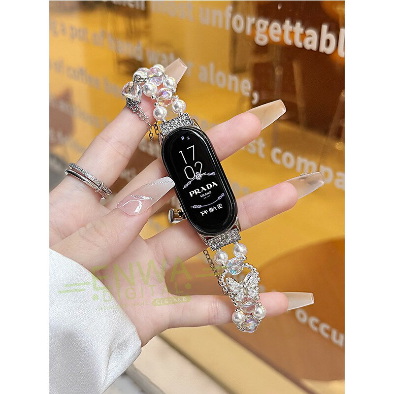 MIMOSA(ミモザ) 時計バンド Eカーフ 10mm ホワイト (美錠:銀) CE-WH10