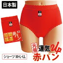 5日限定ポイント5倍★最大20%OFFクーポン! ショーツ ボトム 天レースショーツ (LLサイズ) 赤パン 赤 日本製 綿100% 婦人用 下着 パンツ 巣鴨...