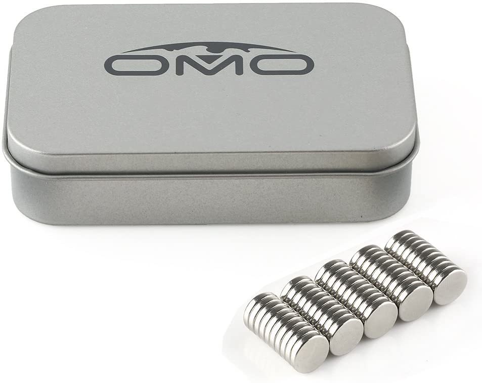 乐天商城 - ネオジムマグネット ネオジウム磁石 N50 円形 丸型 9x2mm ニッケルメッキ 専用ケース付き 科学実験 生活収納 オフィス汎用(50個セット)送料無料