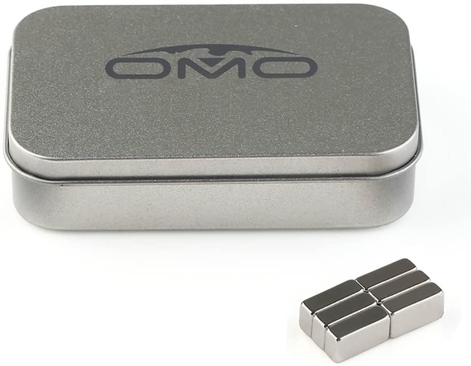 ネオジウム磁石 ネオジムマグネット N50 角型 方形 15x8x5mm ニッケルメッキ 専用ケース付き 科学実験 生活収納 オフィス汎用(6個セット)送料無料