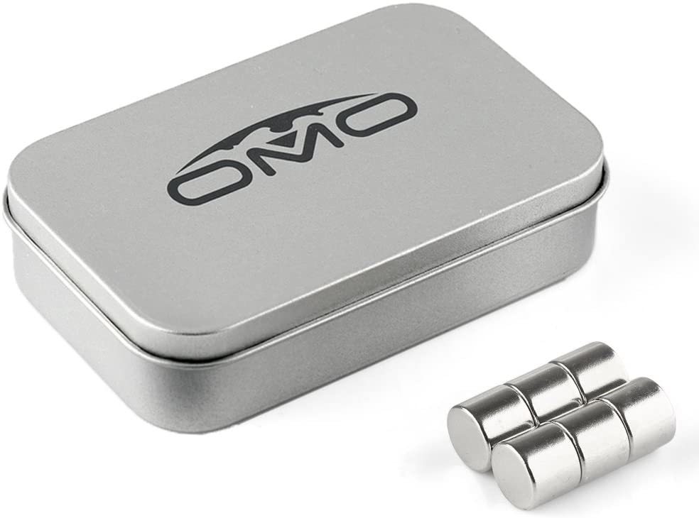 乐天商城 - ネオジムマグネット ネオジウム磁石 N35 円形 丸型 12x10mm ニッケルメッキ 専用ケース付き 科学実験 生活収納 オフィス汎用(6個セット)送料無料