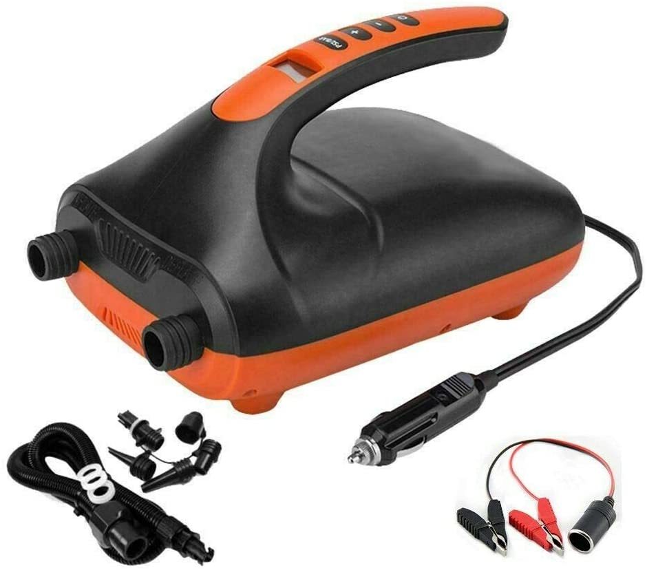 電動エアーポンプ 12V 空気入れ/抜き インフレータブル 電動空気入れ 自動停止 SUP用 エアーベッド エアーソファー エアープール エアーテント携帯便利 送料無料