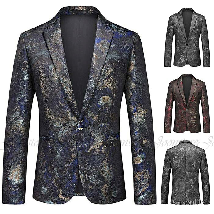 商品ジャケット素材ポリエステルサイズM L XL 2XL 3XL 4XL 5XL 6XLご了承いただきたいこと:・採寸サイズなので若干の誤差がある場合がございます。・お使いのモニターの設定状況により、実際のカラーの色味と異なる場合ございます。・機械による生産過程において、どうしても生地を織る際の糸の継ぎ目や多少のほつれ等が生じている場合がございます。・万が一、欠品の場合、メールにてご連絡いたします。以上を、ご了承の上お買い求め下さいませ。ジャケット メンズ 男性 ステージジャ メンズファッション 早い者勝ち ブルー ブラック レッド M L XL XXL XXXL XXXXL 5XL 6XL
