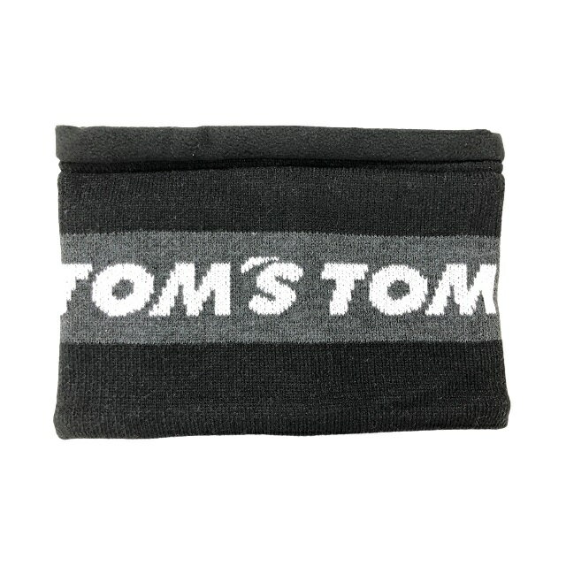 TOM'S トムス ネックウォーマー ブラック 黒 TOM'Sロゴ入り 【商品説明】 ◆トムスのロゴデザインを織り込んだオリジナルネックウォーマー。 ◆サイズフリーで男女問わず、使いやすい1枚。 ◆ホールタイプなので上から被るだけの簡単仕様...