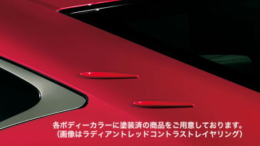 レクサス（LEXUS）純正 10系 RC Fスポーツ　エアロスタビライジングフィン：ラヴァオレンジクリスタルシャイン