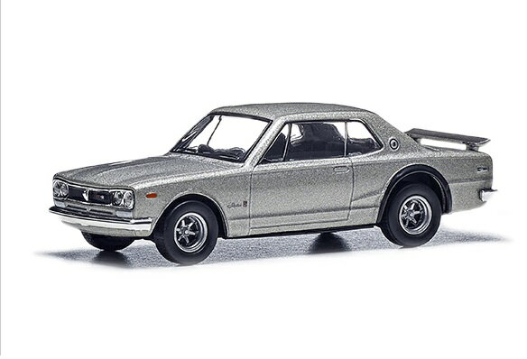 ニッサン 日産コレクションSKYLINE 2000GT-R1/64スケール モデルカーシルバー KPGC10 京商製ダイキャストモデルホビー カートイ ミニカー スカイライン