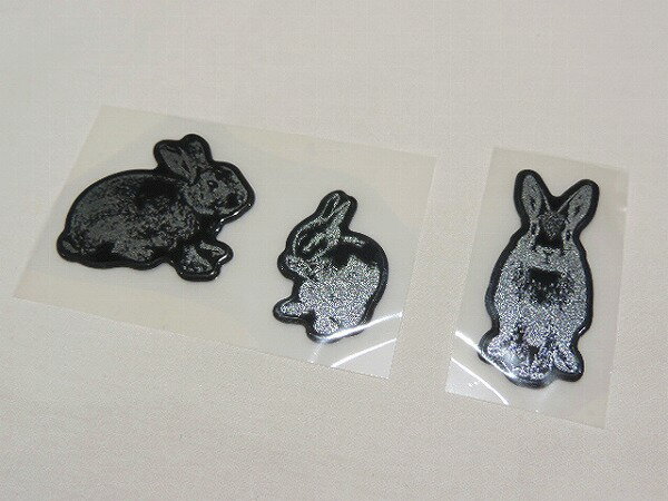 スズキ純正 HE33Sアルト ラパン 用デコステッカー ウサギシルバー エンブレム代引不可商品ディーラーオ..