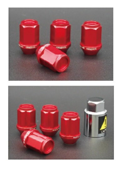 INTER MILANO超々ジュラルミンレーシングナット 16本 &ロックナット 4本レッド M12×1.5 35mm合計 20本セットトヨタ ミツビシ ホンダマツダ ダイハツインターミラノ