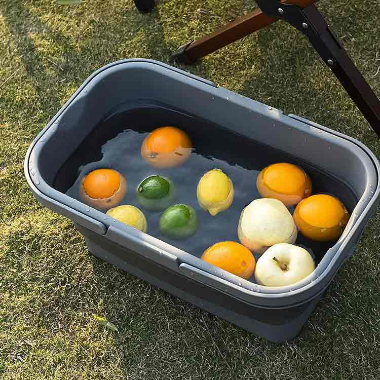蓋付き キャンプ用品 アウトドア ピクニックバスケット 大容量 コンパクト 蓋付き ...