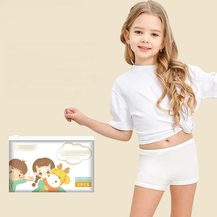 入院 使い捨てショーツ 使い捨てパンツ 女の子 ボクサーパンツ 子供 携帯 個包装 1...