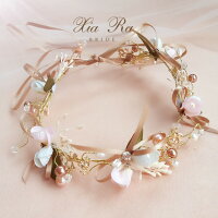 ヘアアクセサリーヘッドドレス子供花冠ヘッドアクセサリーカチューシャフラワーカチューシャフラワーモチーフ髪飾り子供髪飾りビジューパールリボン立体フラワー結婚式発表会ピアノ発表会七五三プレゼント